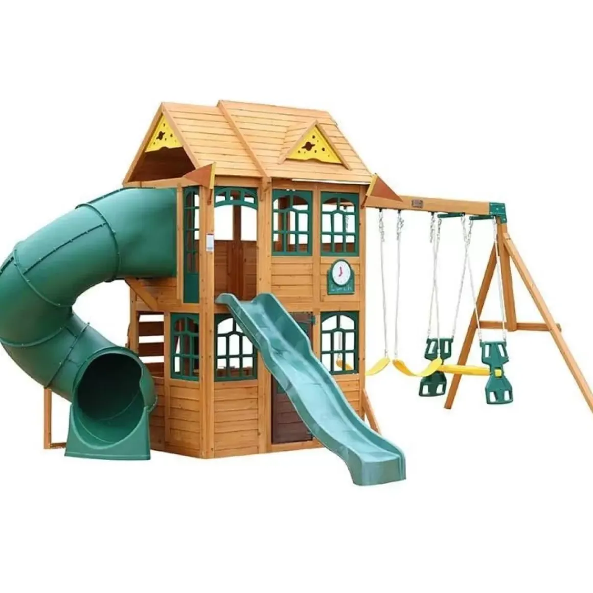 Charleston Lodge Wooden Swing Set / Playset