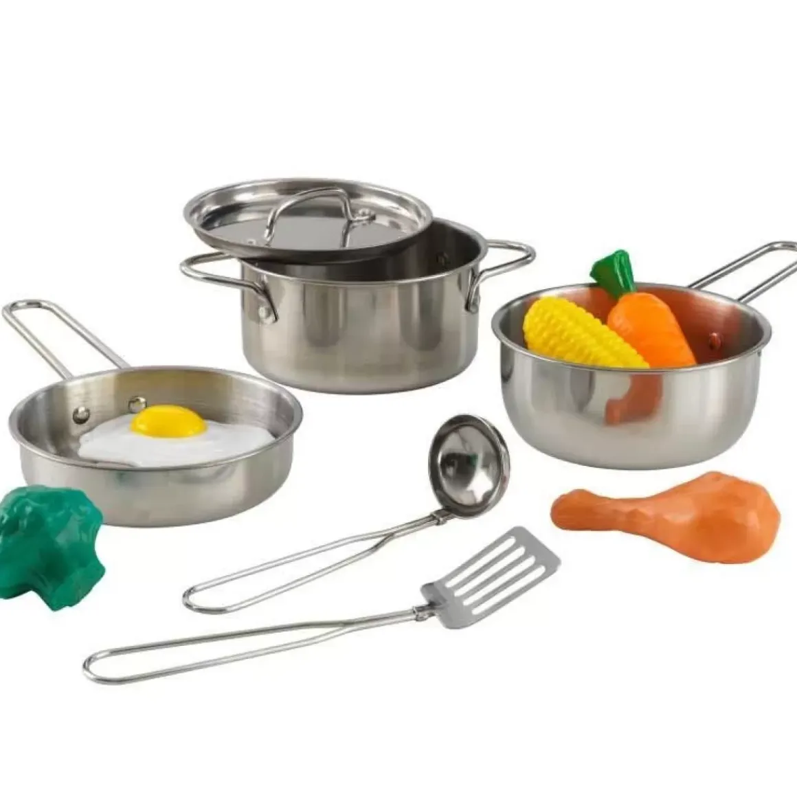 Deluxe Cookware Set With Food