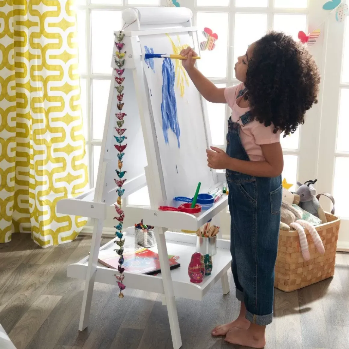 Deluxe Wooden Easel - White