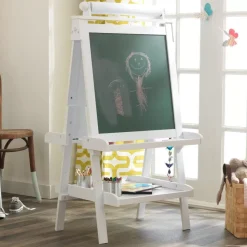 Deluxe Wooden Easel - White