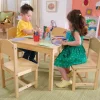Farmhouse Table & 4 Chairs- Natural