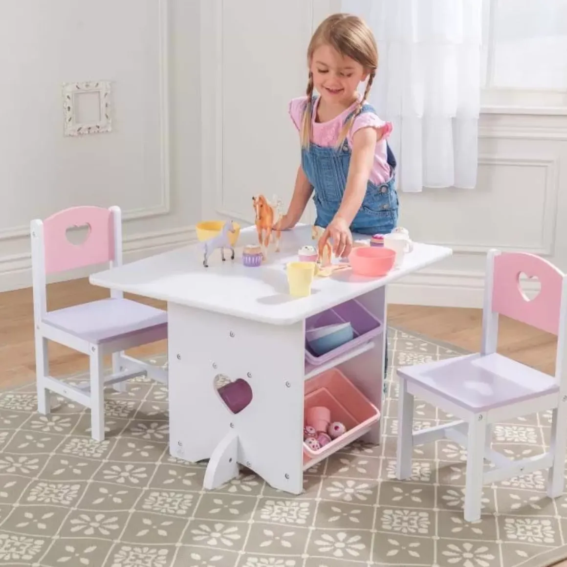 Heart Table & Chair Set