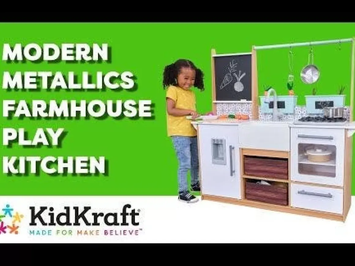 Modern Metallics Farmhouse Play Kitchen