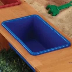 Outdoor Sandbox With Canopy - Navy & White