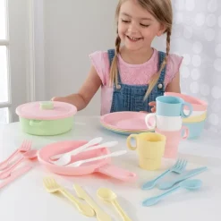27-Piece Pastel Cookware Playset