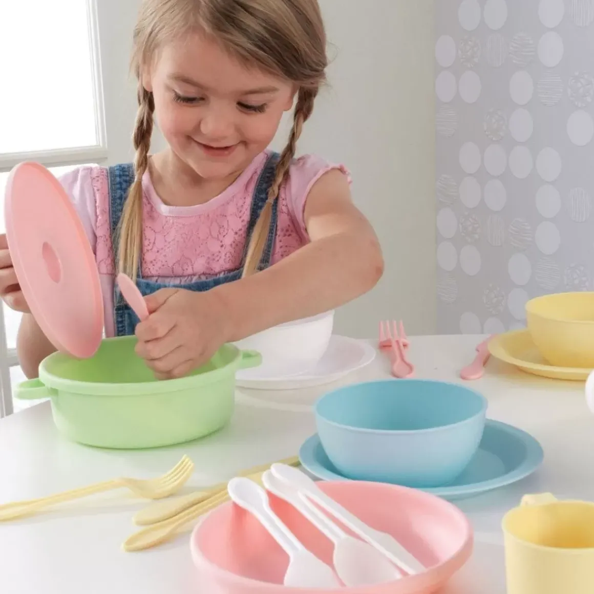 27-Piece Pastel Cookware Playset