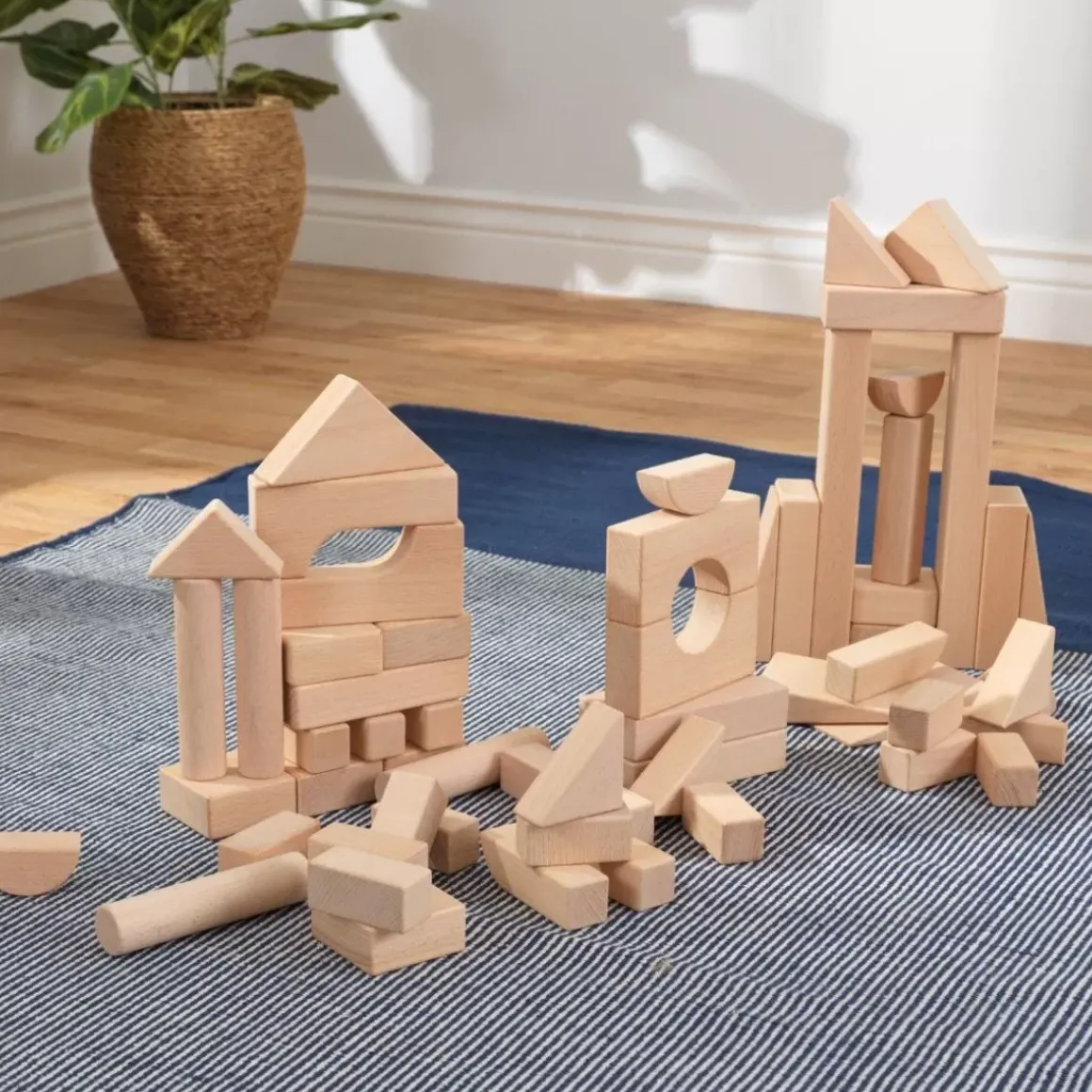 60-Piece Wooden Block Set