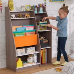 Pocket Storage Bookshelf - Gray Ash