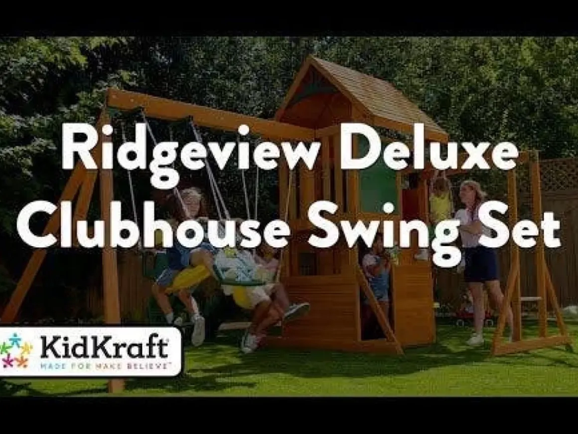 Ridgeview Deluxe Clubhouse Wooden Swing Set / Playset
