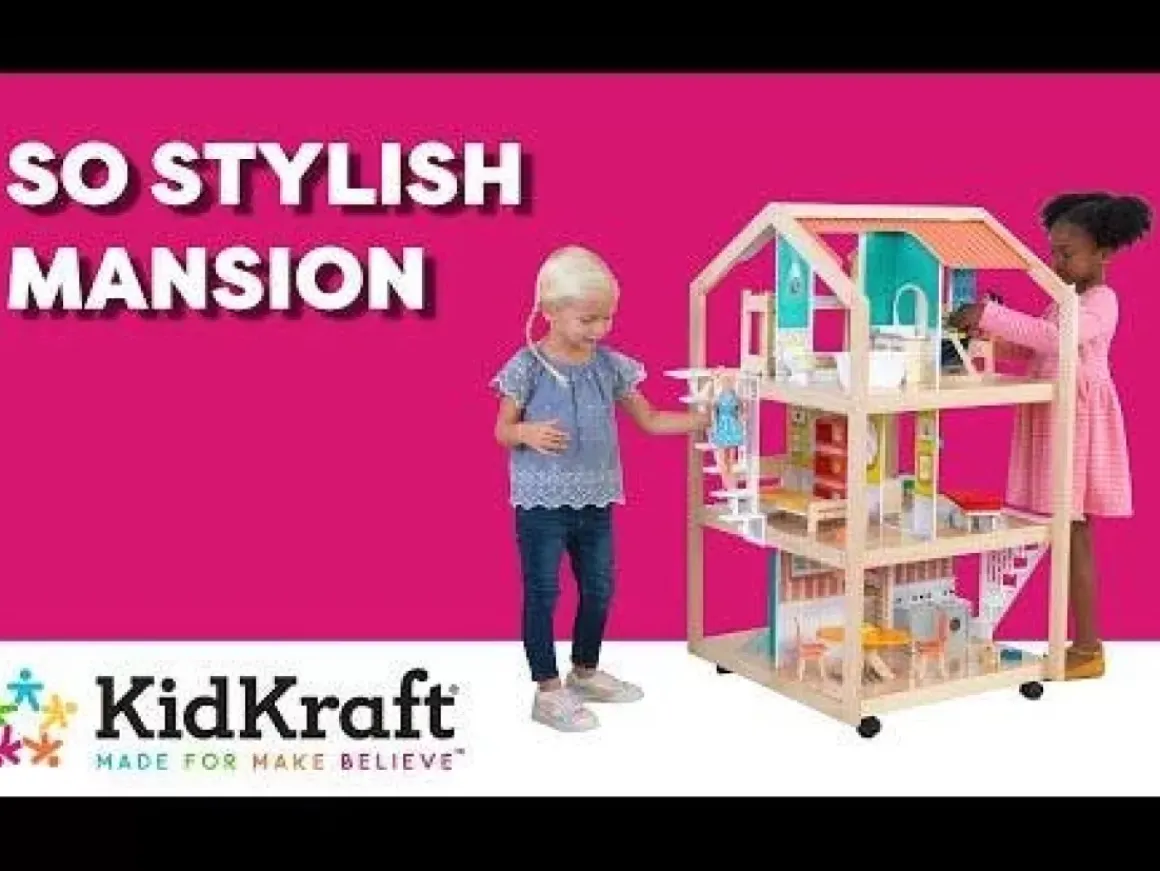 So Stylish Mansion Dollhouse With Ez Kraft Assembly™