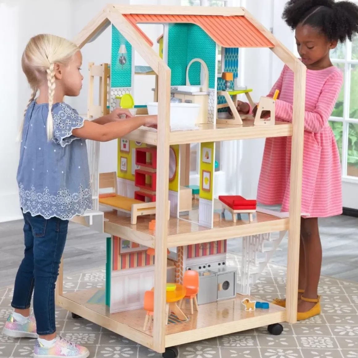 So Stylish Mansion Dollhouse With Ez Kraft Assembly™