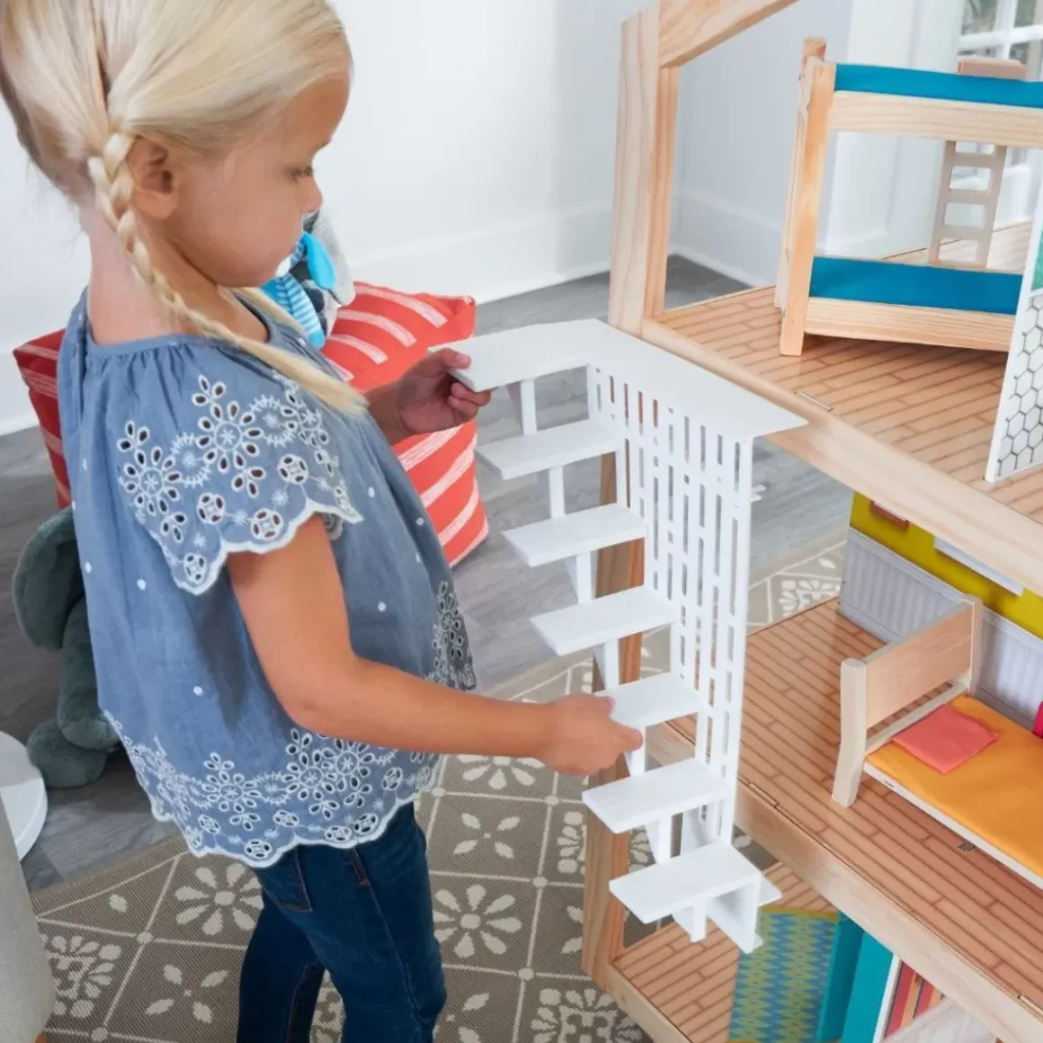 So Stylish Mansion Dollhouse With Ez Kraft Assembly™