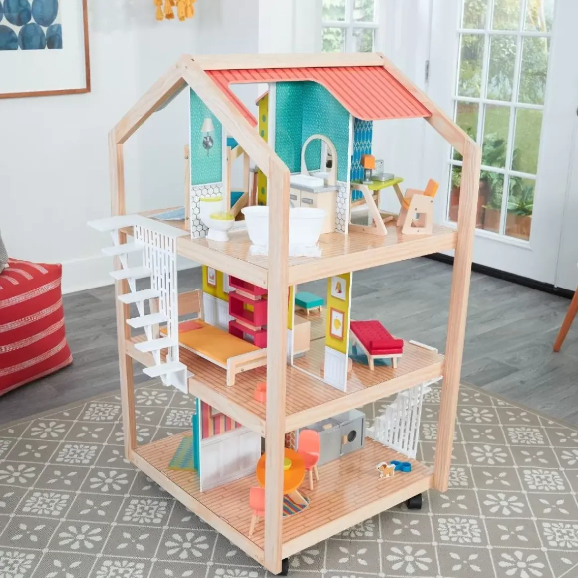 So Stylish Mansion Dollhouse With Ez Kraft Assembly™